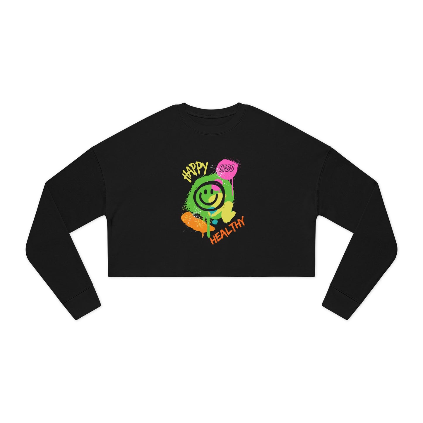 CFBS Women's Cropped Sweatshirt - Happy & Healthy