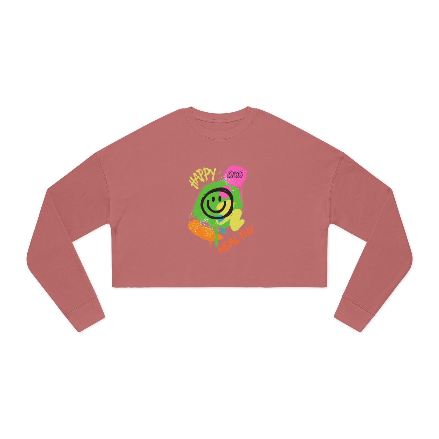 CFBS Women's Cropped Sweatshirt - Happy & Healthy